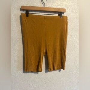 Organic basics ribbed biker shorts